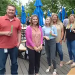 A group attending the pride event.